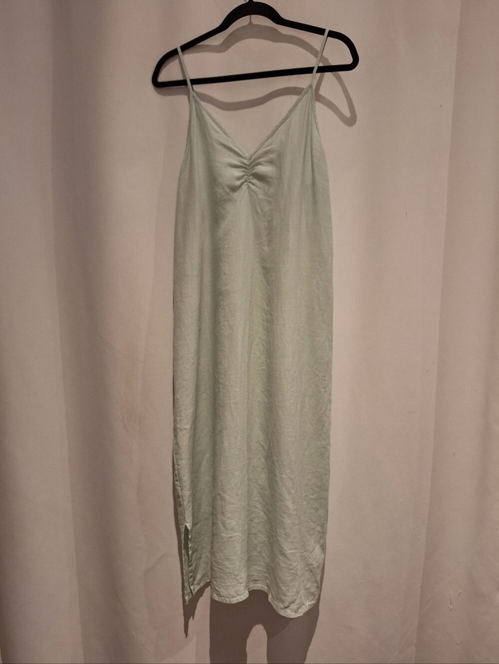Dolma Linen Women's Lightweight Slip Dress - Pale Mint